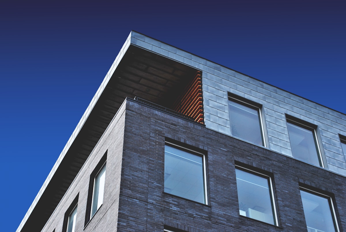 Windows of a high-rise building